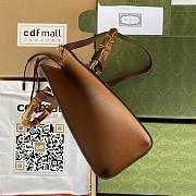 Bagsaaa Gucci Diana Small Tote Brown Leather - W27cm x H24cm x D11cm - 3