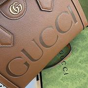 Bagsaaa Gucci Diana Small Tote Brown Leather - W27cm x H24cm x D11cm - 6