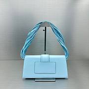 	 Bagsaaa Jacquemus Le Bambino long Ficiu shoulder light blue bag - 26x14cm - 6