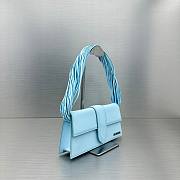 	 Bagsaaa Jacquemus Le Bambino long Ficiu shoulder light blue bag - 26x14cm - 4