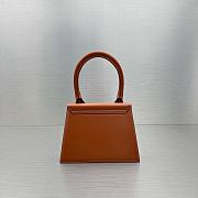 	 Bagsaaa Jacquemus Le Grand Chiquito Brown Leather - 22x18cm - 2