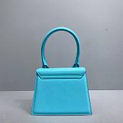 	 Bagsaaa Jacquemus Le Grand Chiquito Blue Leather - 22x18cm - 3
