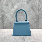 	 Bagsaaa Jacquemus Le Grand Chiquito Light Blue Leather - 22x18cm - 4