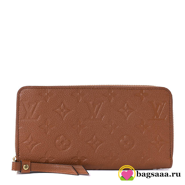 Bagsaaa Louis Vuitton Zippy Wallet Cognac - 19.5 x 10.5 x 2.5 cm - 1