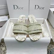 Bagsaaa Dior Dway Slides Gold Embroidery - 2