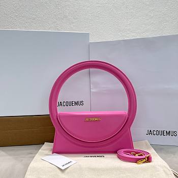 	 Bagsaaa Jacquemus Le Sac Rond Cirlce Bag Pink - 26 x 12.5 cm