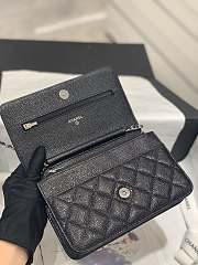 Bagsaaa Chanel WOC Caviar Leather Black With Silver Hardware - 19-3.5-12cm - 3