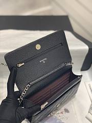 Bagsaaa Chanel WOC Caviar Leather Black With Silver Hardware - 19-3.5-12cm - 5