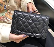 	 Bagsaaa Chanel WOC Lambskin Leather Black With Silver Hardware - 19-3.5-12cm - 6