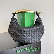 	 Bagsaaa Bottega Veneta Sardine Top Handle Black Bag - 36*3*24cm - 1