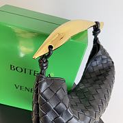 	 Bagsaaa Bottega Veneta Sardine Top Handle Black Bag - 36*3*24cm - 4