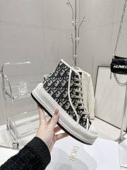 Bagsaaa Dior Walk n Dior High Top Platform Sneaker Deep Blue Oblique  - 2