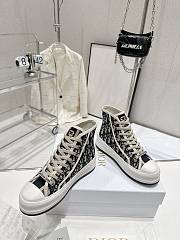 Bagsaaa Dior Walk n Dior High Top Platform Sneaker Deep Blue Oblique  - 6
