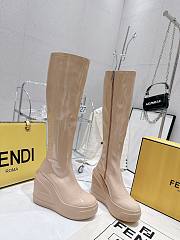 	 Bagsaaa Fendi Patent Leather Long Nude Boot - 3