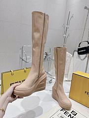 	 Bagsaaa Fendi Patent Leather Long Nude Boot - 5