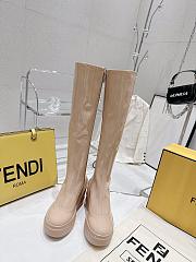 	 Bagsaaa Fendi Patent Leather Long Nude Boot - 4