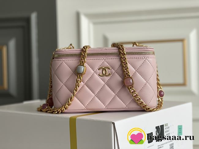 Bagsaaa nChanel Vanity Pink Bag - 17x9.5x8cm - 1