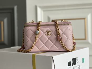 Bagsaaa nChanel Vanity Pink Bag - 17x9.5x8cm