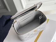 	 Bagsaaa Chanel Vanity Grey Bag - 17x9.5x8cm - 6