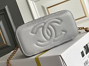 	 Bagsaaa Chanel Vanity Grey Bag - 17x9.5x8cm - 3