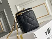 	 Bagsaaa Chanel Vanity Black Bag - 17x9.5x8cm - 5