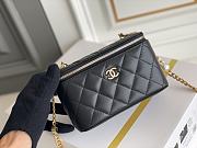 	 Bagsaaa Chanel Vanity Black Bag - 17x9.5x8cm - 2