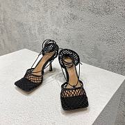 	 Bagsaaa Bottega Veneta Stretch Leather Trimmed Mesh Pumps in Black - 1