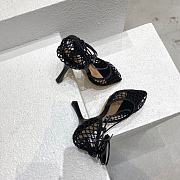 	 Bagsaaa Bottega Veneta Stretch Leather Trimmed Mesh Pumps in Black - 5