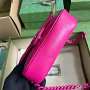 Bagsaaa Gucci Marmont Hot Pink - 16.5x10x5cm - 6