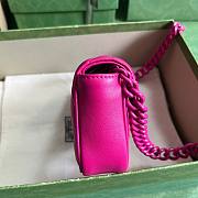 Bagsaaa Gucci Marmont Hot Pink - 16.5x10x5cm - 5