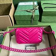 Bagsaaa Gucci Marmont Hot Pink - 16.5x10x5cm - 4