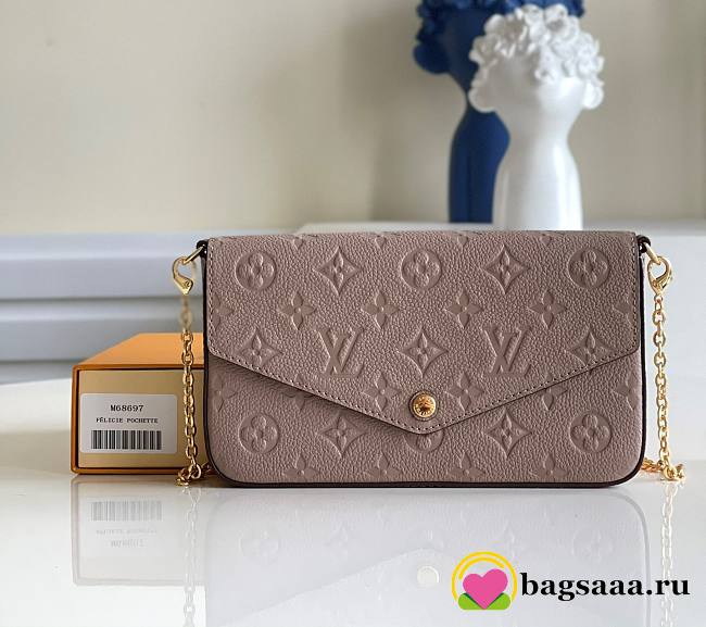 Bagsaaa Louis Vuitton Pochette Felicie Monogram Empreinte - 21 x 12 x 3cm - 1