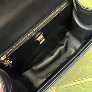Bagsaaa Gucci Equestrian inspired shoulder black bag - 21x20x7cm - 3