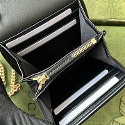 Bagsaaa Gucci Blondie medium chain wallet black - W12.5cm x H11cm x D2.5cm - 5