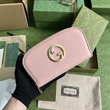 	 Bagsaaa Gucci Blondie Long Wallet Pink - 21x11cm
