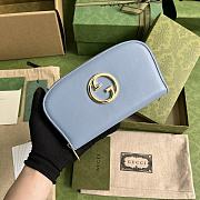 	 Bagsaaa Gucci Blondie Long Wallet Blue - 21x11cm - 1