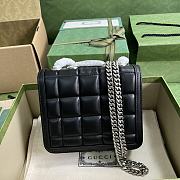 Bagsaaa Gucci Deco Mini Shoulder Bag Black - W18cm x H14.5cm x D8cm - 5