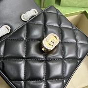Bagsaaa Gucci Deco Mini Shoulder Bag Black - W18cm x H14.5cm x D8cm - 3