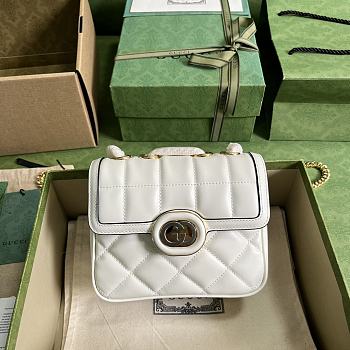	 Bagsaaa Gucci Deco Mini Shoulder Bag White - W18cm x H14.5cm x D8cm