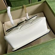 	 Bagsaaa Gucci Deco Mini Shoulder Bag White - W18cm x H14.5cm x D8cm - 5