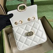 	 Bagsaaa Gucci Deco Mini Shoulder Bag White - W18cm x H14.5cm x D8cm - 4