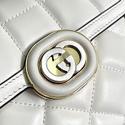 	 Bagsaaa Gucci Deco Mini Shoulder Bag White - W18cm x H14.5cm x D8cm - 2