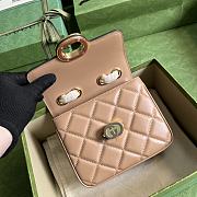	 Bagsaaa Gucci Deco Mini Shoulder Bag Rose beige - W18cm x H14.5cm x D8cm - 5