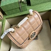 	 Bagsaaa Gucci Deco Mini Shoulder Bag Rose beige - W18cm x H14.5cm x D8cm - 4