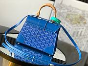 Bagsaaa Goyard Saigon Structure Mini Blue Bag - 15 cm x 7.5 cm x 20 cm - 4