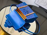 Bagsaaa Goyard Saigon Structure Mini Blue Bag - 15 cm x 7.5 cm x 20 cm - 3