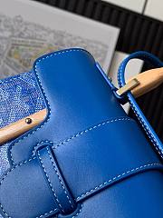 Bagsaaa Goyard Saigon Structure Mini Blue Bag - 15 cm x 7.5 cm x 20 cm - 2