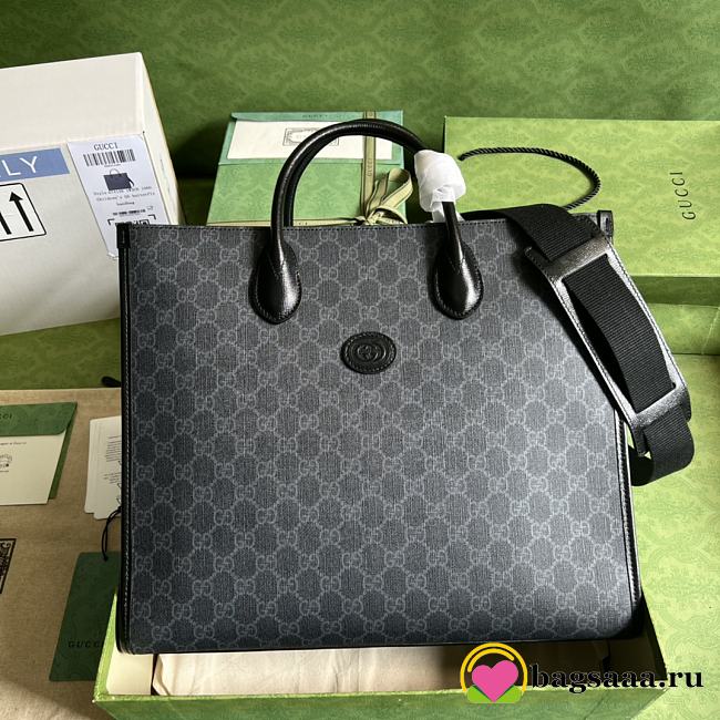 Bagsaaa Gucci Medium tote bag with Interlocking G - W36cm x H38.5cm x D12cm - 1