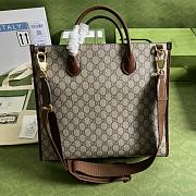 	 Bagsaaa Gucci Medium tote bag with Interlocking G beige - W36cm x H38.5cm x D12cm - 2