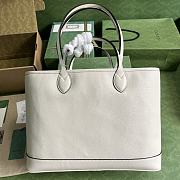 Bagsaaa Gucci Ophidia medium tote white bag - W38.5cm x H28.5cm x D15cm - 4